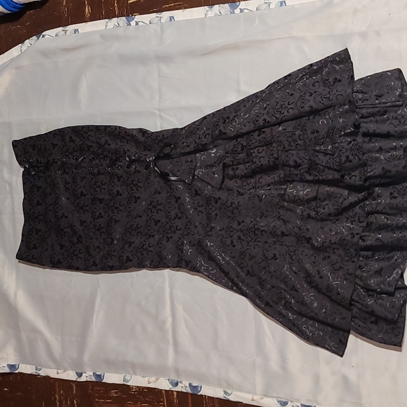 SOLD Chicstar Gothic Black Damask Mermaid Skirt 40 - Picture 2 of 3